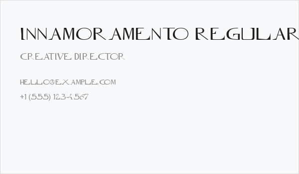 Innamoramento Regular Business Card