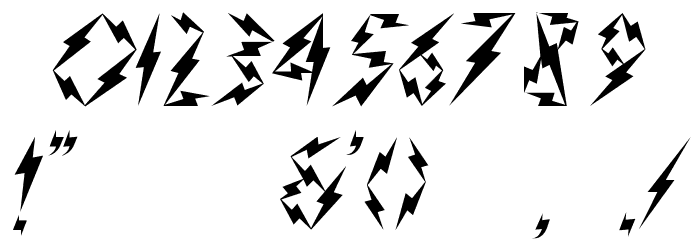 Inner Flasher Version 2.0 Font OTHER CHARS