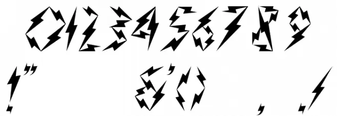 Inner Flasher Version 2.0 フォント その他の文字