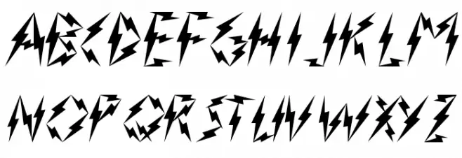 Inner Flasher Version 2.0 Schriftart Groß