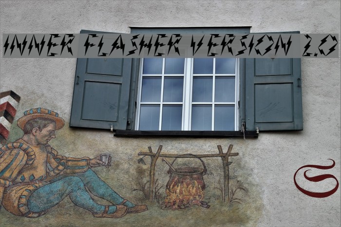 Inner Flasher Version 2.0 Font examples