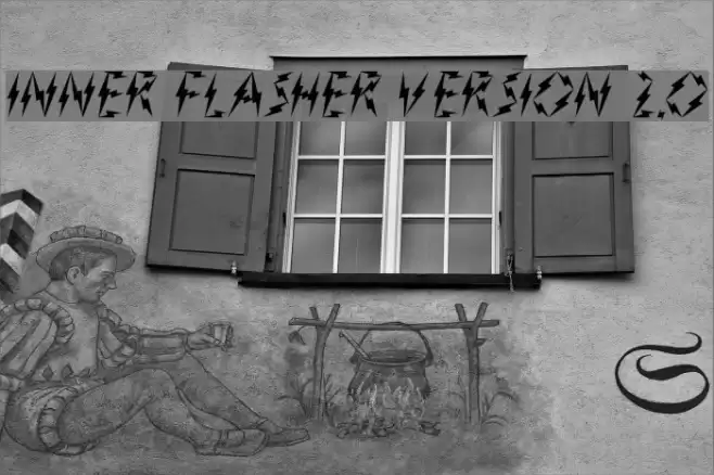 Inner Flasher Version 2.0 フォント examples