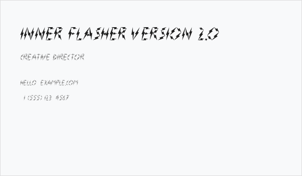 Inner Flasher Version 2.0 Business Card