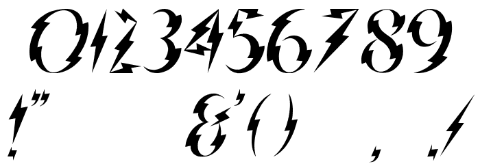 Inner Flasher Font OTHER CHARS