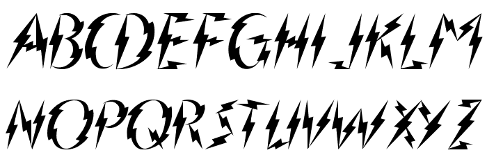 Inner Flasher Font LOWERCASE