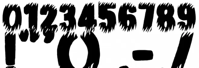 Inner Mounting Flame Font OTHER CHARS