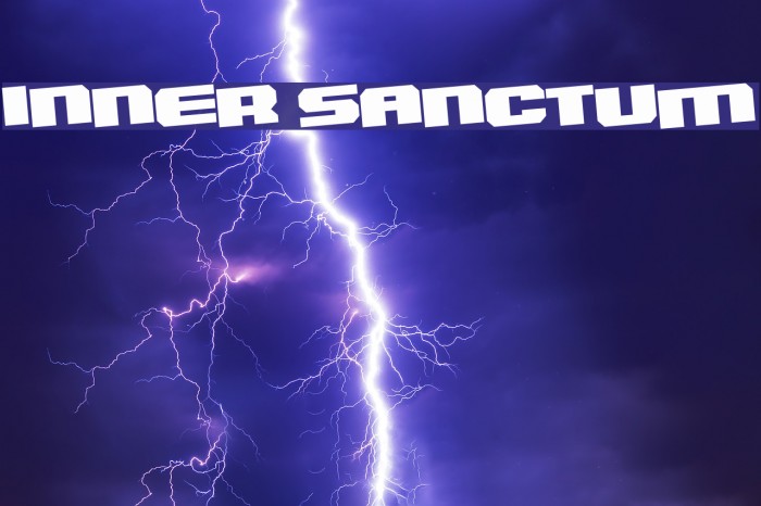 Inner Sanctum Font examples
