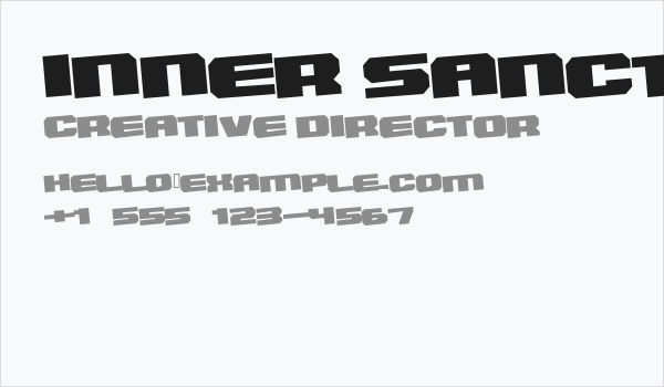 Inner Sanctum Business Card