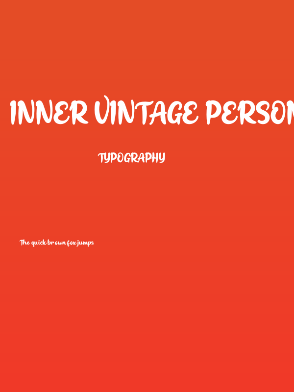 Inner Vintage Personal Use Poster