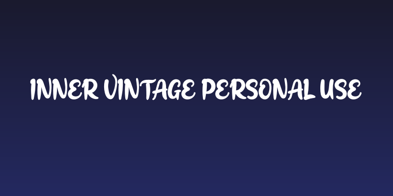 Inner Vintage Personal Use Social Header