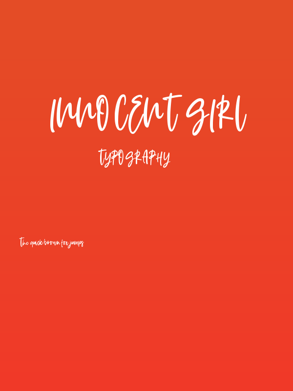 Innocent Girl Poster