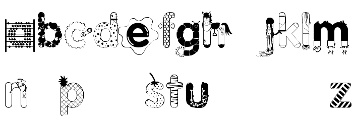 Innocent Smoothie Font LOWERCASE