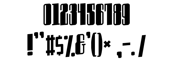 Innocent bystander Font OTHER CHARS