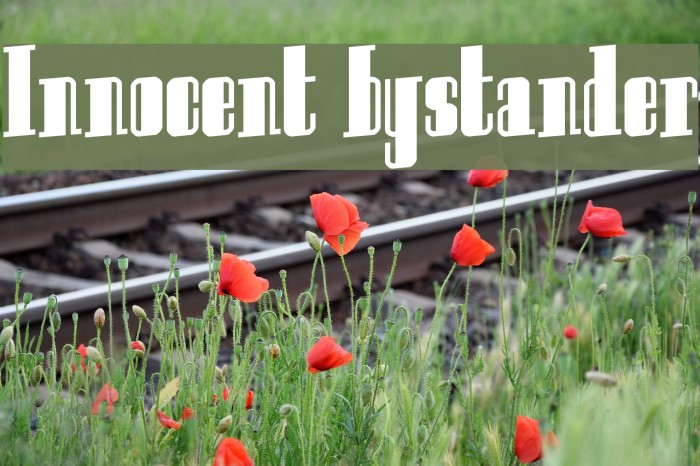 Innocent bystander Font examples