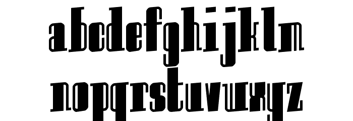 Innocent bystander Font LOWERCASE