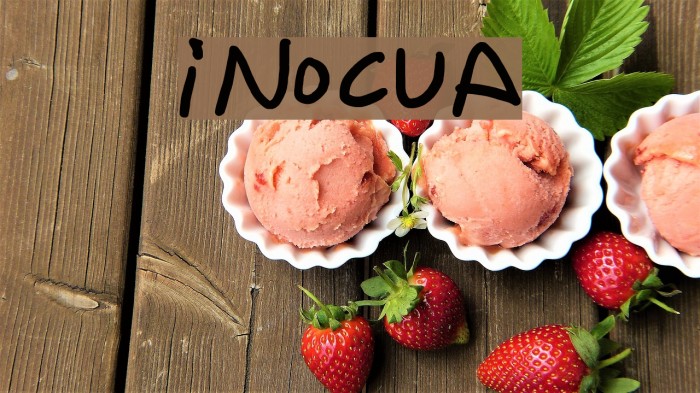 Inocua Font examples