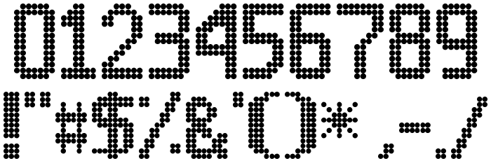 Inova 13x7 Regular Font OTHER CHARS