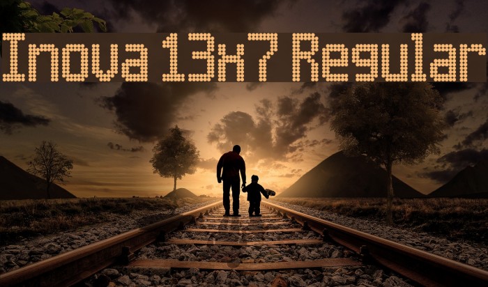 Inova 13x7 Regular Font examples