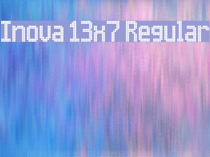 Inova 13x7 Regular Font examples