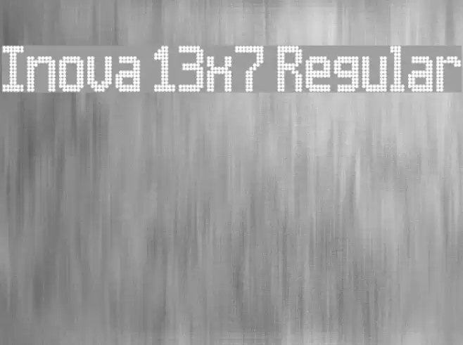 Inova 13x7 Regular Caratteri examples