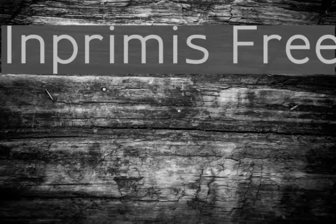 Inprimis Free Font examples
