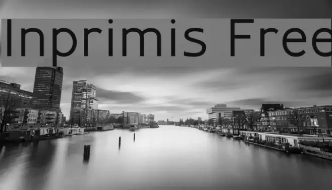 Inprimis Free Font examples