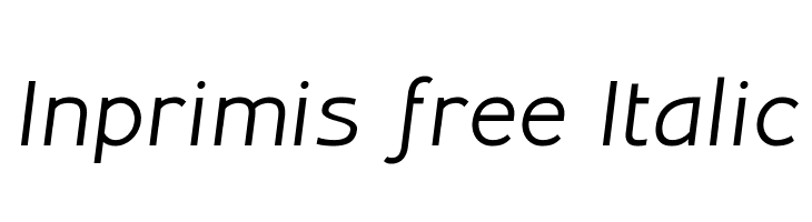 Inprimis free Italic Font