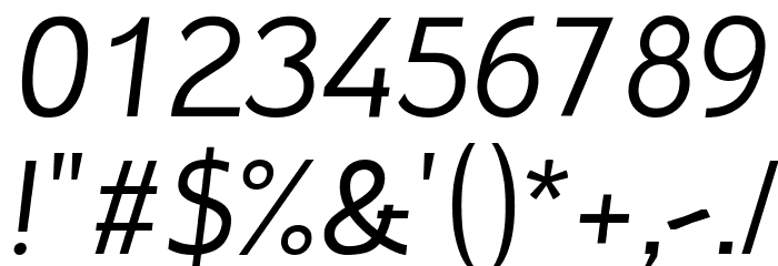 Inprimis free Italic Font OTHER CHARS