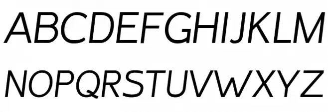 Inprimis free Italic Font UPPERCASE