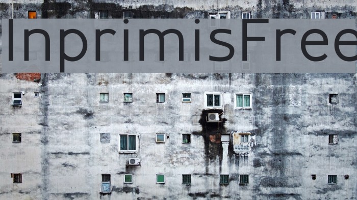 InprimisFree Font examples