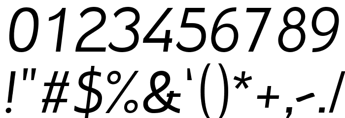 Inprimisfree-Italic Font OTHER CHARS