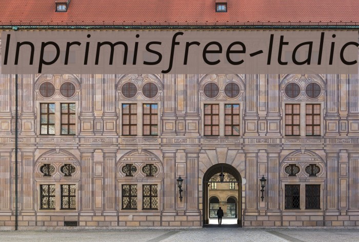 Inprimisfree-Italic Font examples