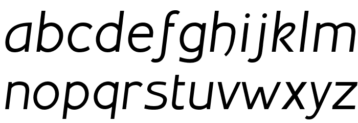 Inprimisfree-Italic Font LOWERCASE