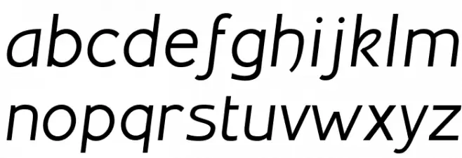 Inprimisfree-Italic Font LOWERCASE