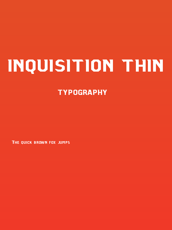 Inquisition Thin Poster