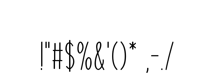 Inquisitive Font OTHER CHARS