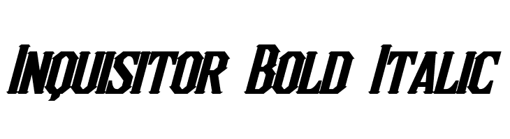 Inquisitor Bold Italic Font