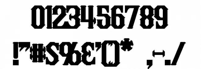 Inquisitor Bold Font OTHER CHARS