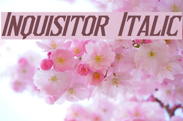 Inquisitor Italic Font examples