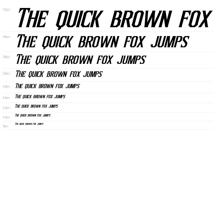 Inquisitor Italic Waterfall