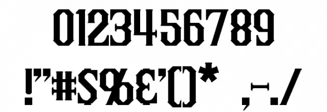 Inquisitor Font OTHER CHARS