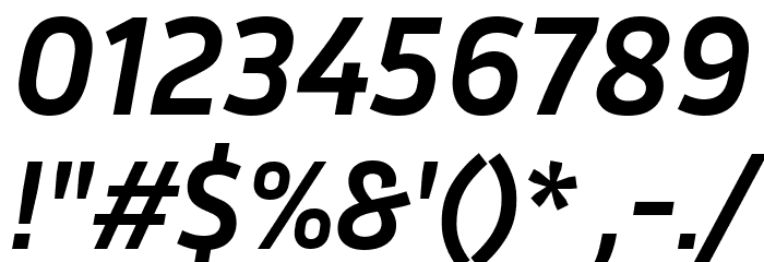 Inria Sans Bold Italic Font OTHER CHARS
