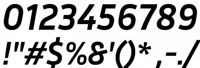 Inria Sans Bold Italic Font OTHER CHARS