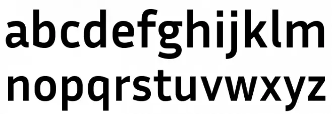 Inria Sans Bold Font LOWERCASE