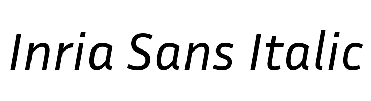 Inria Sans Italic  नि: शुल्क फ़ॉन्ट्स डाउनलोड