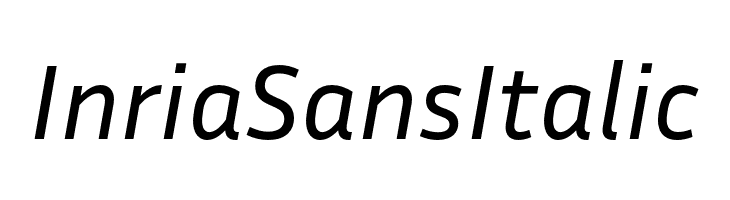 Inria Sans Italic  font caratteri gratis