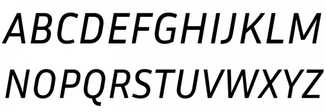 Inria Sans Italic 字体 大写