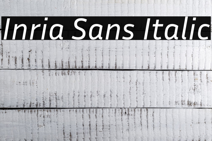 Inria Sans Italic Font examples