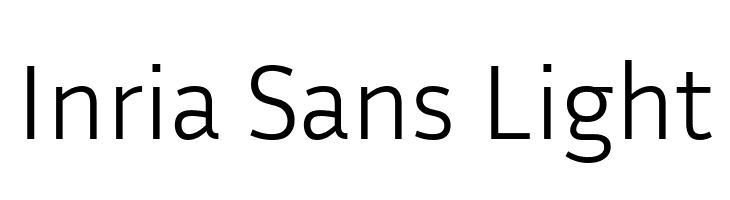 Inria Sans Light Font