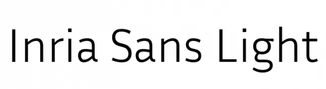 Inria Sans Light  नि: शुल्क फ़ॉन्ट्स डाउनलोड